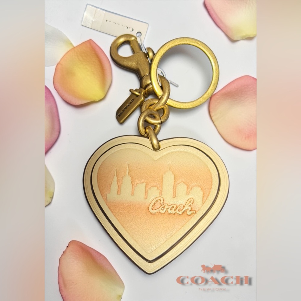 Coach x Jennifer Lopez Heart Bag Charm LIMITED EDITION & BRAND NEW WITH TAG!